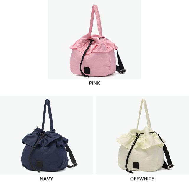 最大30%還元★6/13限定｜【5％OFFクーポン】【商品レビューで＋5％】ミルクフェド ショルダーバッグ レディース MILKFED. 軽量 バッグ ショルダー A5 HEART QUILTED DRAWSTRING BAG 103254053002_1