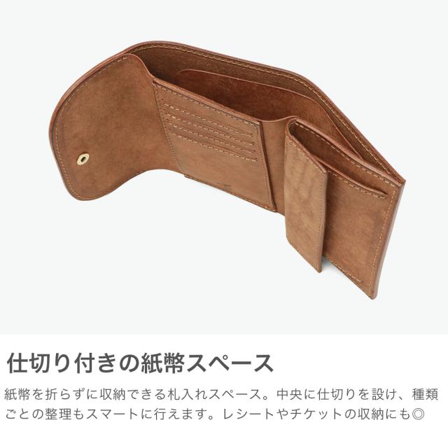 最大30%還元★6/13限定｜【商品レビューで＋5％】ミスターオリーブ イー.オー.アイ 三つ折り財布 メンズ レディース 本革 革 MR.OLIVE E.O.I 財布 PUEBLO LEATHER COMPACT WALLET ME115P_3