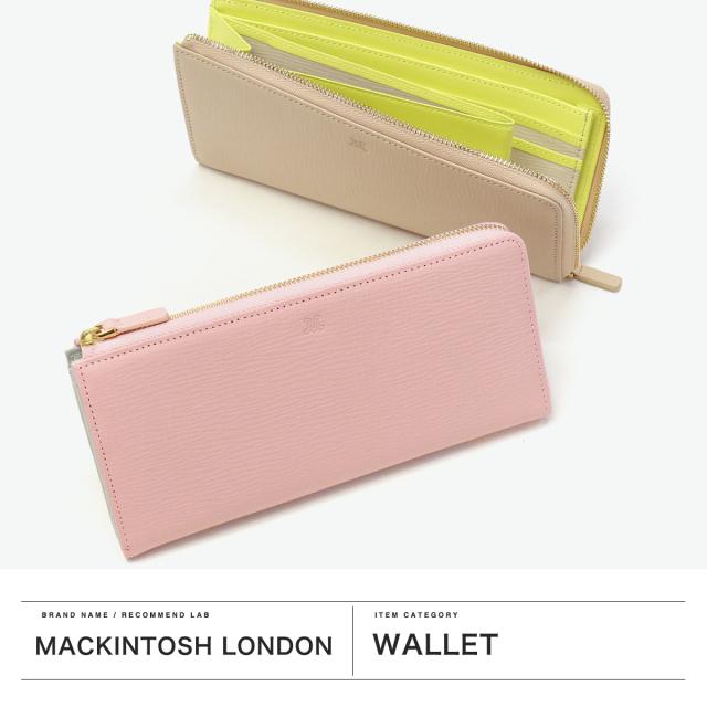 最大30%還元★5/3限定｜【5％OFFクーポン】【商品レビューで＋5％】マッキントッシュ ロンドン 長財布 レディース 薄い MACKINTOSH LONDON ブランド かわいい L字 薄型 小銭入れあり 軽量 レザー EM MKL5060122_1