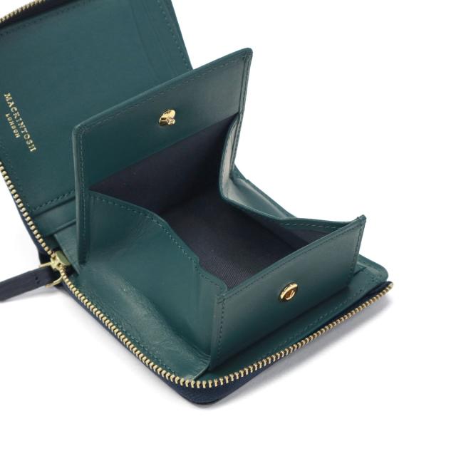 【商いもの文芸評論で＋5％】マッキントッシュ 大ロンドン 二つ折り紙入れ メンズ レディース BOX型御釣り入れ MACKINTOSH LONDON 御釣り入れあり L字ジッパー EM WMKL6060089