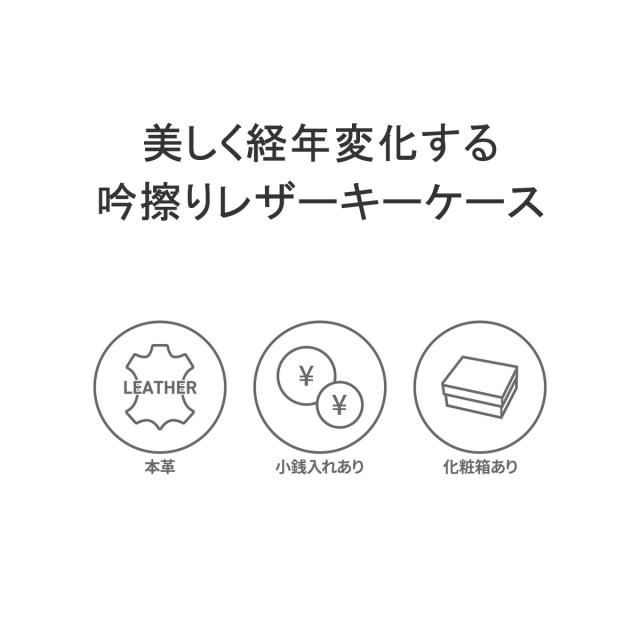 【5％OFFクーポン】【商品レビューで＋5％】ネルド キーケース メンズ レディース スマートキー 小銭入れ カード 車 革 NELD ブランド 小型 本革 AN141_2