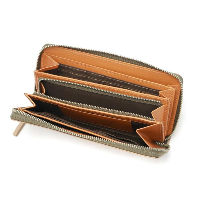 【商品レビューで＋5％】ネルド 財布 長財布 メンズ レディース NELD 本革 牛革 レザー 大容量 小銭入れ カード入れ カード ブランド ラウンドファスナー 日本製 BOTANICAL AN291_17