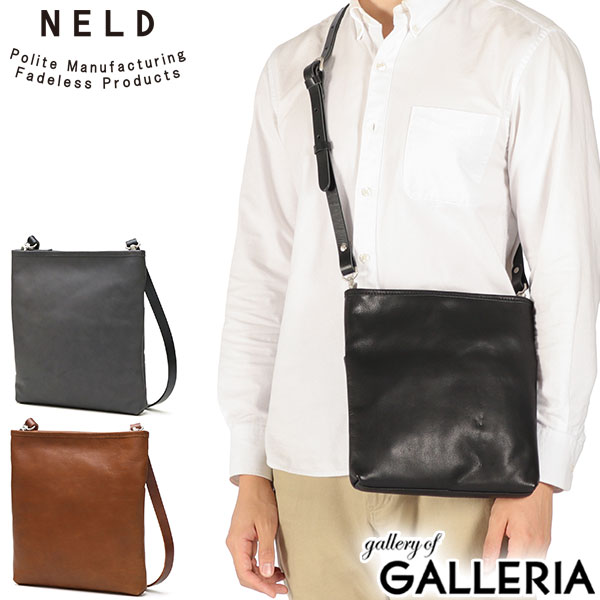 【商品レビューで＋5％】ネルド ショルダーバッグ メンズ ブランド NELD 斜めがけ 小さめ 革 レザー かっこいい 大人 軽量 フラップ かぶせ 縦 シンプル 日本製 純国産 A5 2WAY ROLL-N FN631