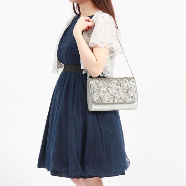 【商品レビューで＋5％】ノクチルカ パーティーバッグ 結婚式 クラッチ NOCTILUCA フォーマル 2WAY 肩掛け ビーズ 刺繍 花柄 778268 商品レビューで＋5％】ノクチルカ パーティーバッグ 結婚式 クラッチ