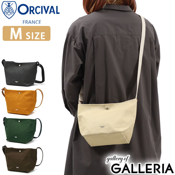 【商品レビューで＋5％】オーシバル ショルダーバッグ レディース 布 ORCIVAL 小さめ 斜めがけ ブランド 軽量 軽い コットン OR-H0074LCV