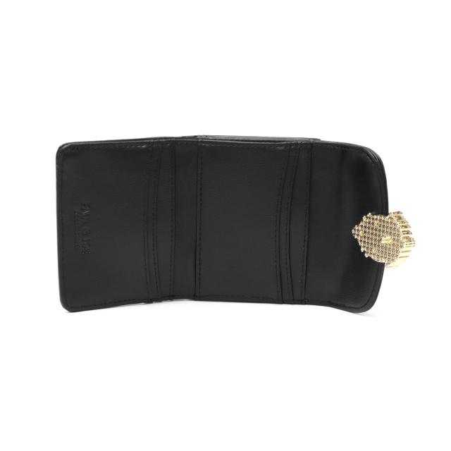 PAUL&JOE ポールアンドジョー 財布 三つ折財布 黒 猫 PAUL & JOE