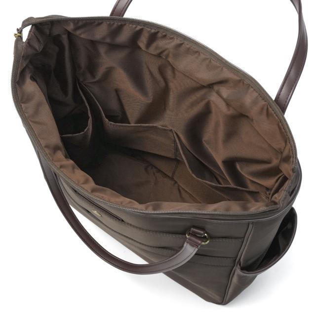 【5％OFFクーポン】【商品レビューで＋5％】プログレ トートバッグ バッグ PROGRES 女性 トート 横型 肩掛け 通勤 旅行 軽量 ファスナー 19L A4 PC収納 底鋲 自立 アリューヴ 20202_13