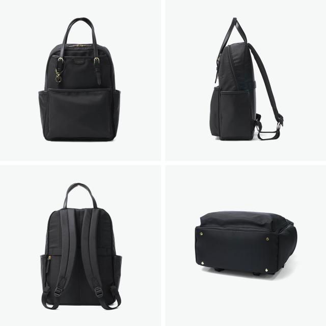 最大30%還元★5/3限定｜【5％OFFクーポン】【商品レビューで＋5％】プログレ リュック バックパック PROGRES ブランド 女性 リュックサック 通勤 旅行 軽量 ファスナー 18L A4 PC収納 底鋲 自立 アリューヴ 20204_5