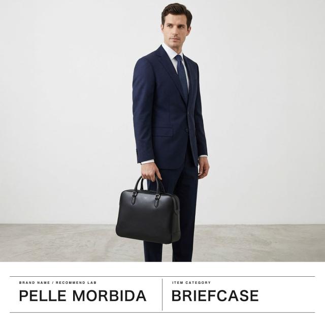 【商品レビューで＋5％】ペッレモルビダ ビジネスバッグ メンズ 本革 革 大容量 PELLE MORBIDA ブリーフケース レザー ビジネス A4 B4 Capitano ブリーフバッグ CA402_1