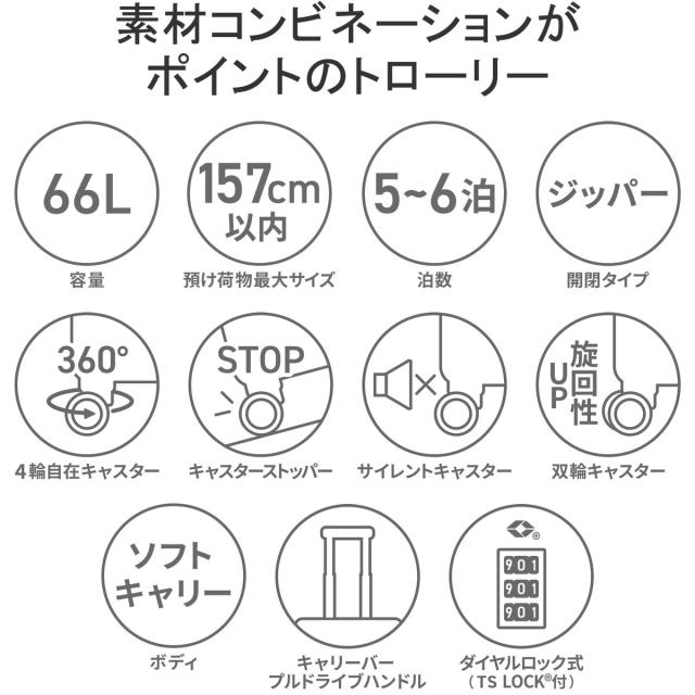 最大30%還元★5/3限定｜【5％OFFクーポン】【商品レビューで＋5％】もれなくシューズケースプレゼント【正規品10年保証】プロテカ キャリーケース ソフトキャリー トロリー PROTeCA TSロック 日本製 ACTOY 2 12102_3