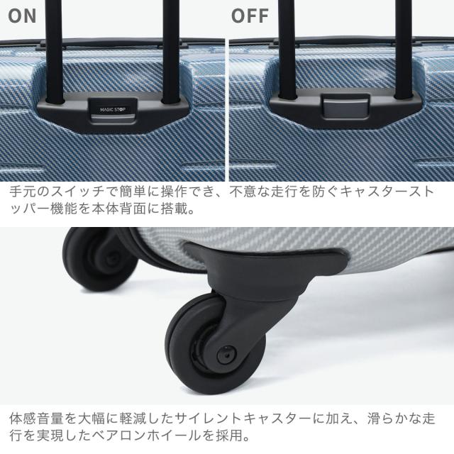 最大30%還元★5/3限定｜【5％OFFクーポン】【商品レビューで＋5％】もれなくシューズケースプレゼント【正規品10年保証】プロテカ スーツケース PROTeCA 軽量 ストッパー 静音 ブランド TSAロック キャリー 日本製 52L 5泊 6泊 エアロフレックスDX2 01522_4