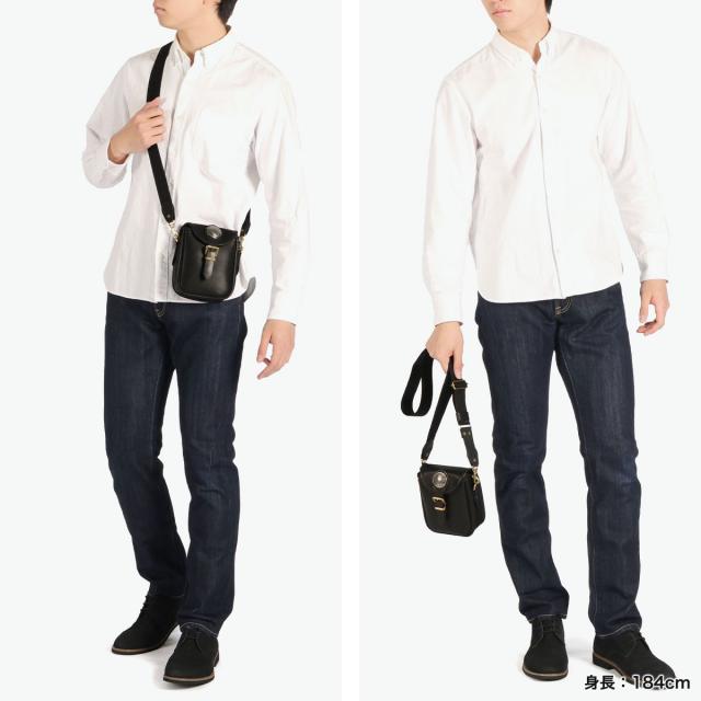 【商品レビューで＋5％】【正規取扱店】レッドムーン ショルダーバッグ メンズ レディース 斜めがけバッグ ブランド REDMOON 斜めがけ 小さめ 革 本革 オイルレザー 大人 軽量 軽い ショルダー アメカジ かっこいい おしゃれ 高級感 RM-MTSB-MA38_5