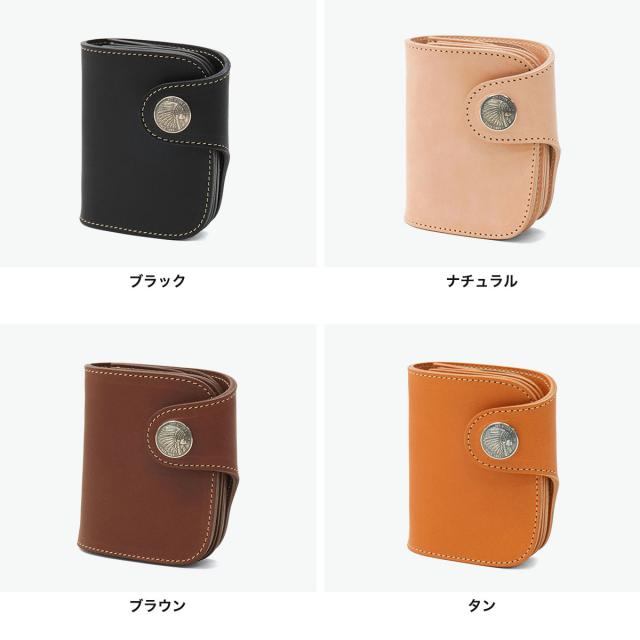 【商品レビューで＋5％】【正規取扱店】 レッドムーン 二つ折り財布 メンズ レディース REDMOON 本革 レザー 革 ミニ ショートウォレット ホースライディングウォレット HR-01A_1
