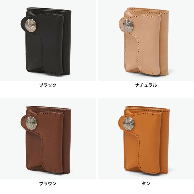 最大30%還元★5/3限定｜【商品レビューで＋5％】【正規取扱店】 レッドムーン 三つ折り財布 メンズ 本革 ブランド REDMOON 財布 レザー コンパクト 軽量 軽い ミニ財布 小さめ 日本製 HR-WMW_1