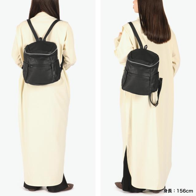 【5％OFFクーポン】【商品レビューで＋5％】REN リュック レディース レン バッグ カバン 軽量 小さめ おしゃれ きれいめ ナチュラル リュックサック 本革 やぎ革 レザー A5 bare ベアー 1-11-35665_6