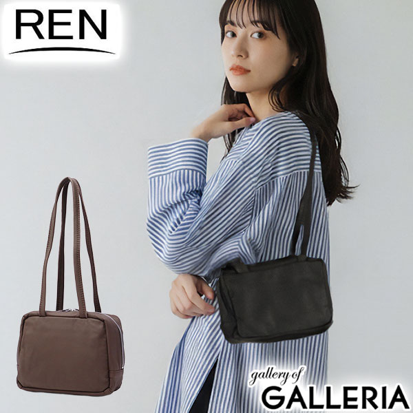 【5％OFFクーポン】【商品レビューで＋5％】REN トートバッグ レディース レン 小さめ ファスナー付き 軽量 本革 トート スクエア #11 BARE ベアー スラウチーボックスバッグXS 1-11-40676