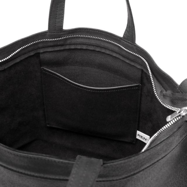 【商品レビューで＋5％】REN トートバッグ レディース 大きめ ファスナー付き A4 レン バッグ レザー カバン ブランド 2WAY トート 肩掛け 手持ち 革 HALLIE 1-30-20202_16