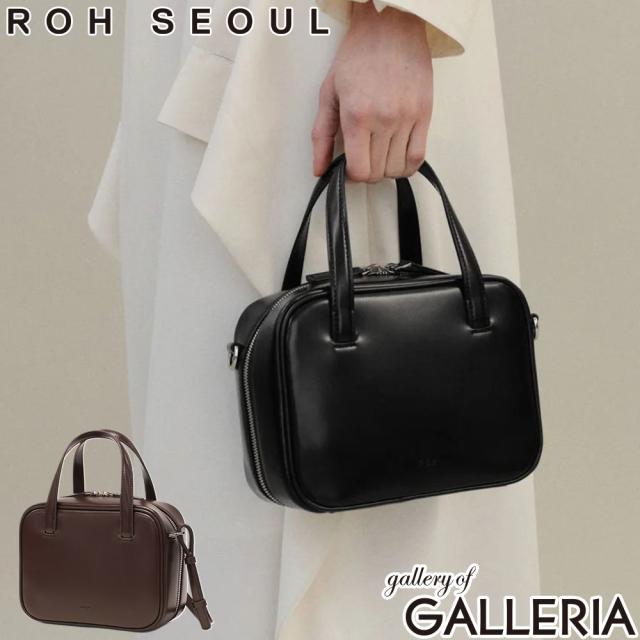 【商品レビューで＋5％】ROH SEOUL トートバッグ レディース ファスナー付き ローソウル 本革 レザー トート ハンドバッグ ショルダー ミニショルダー スクエア型 JLL00CA2X