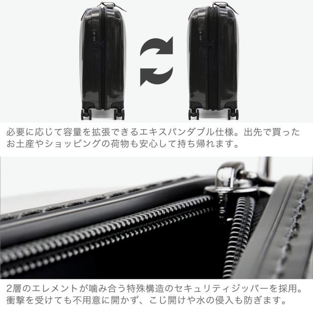 最大21%還元★5/3限定｜【5％OFFクーポン】【商品レビューで＋5％】【セール15%OFF】ロンカート スーツケース 機内持ち込み Sサイズ RONCATO 拡張 軽量 キャリーケース 37L 42L 3泊4日 TSロック ジッパー WE ARE DLX 5963_4