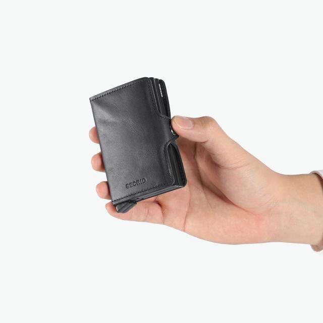 【商品レビューで＋5％】【正規品2年保証】セクリッド 財布 二つ折 SECRID ミニウォレット スキミング防止 RFID 本革 カードプロテクター TWINWALLET VINTAGE TV_6