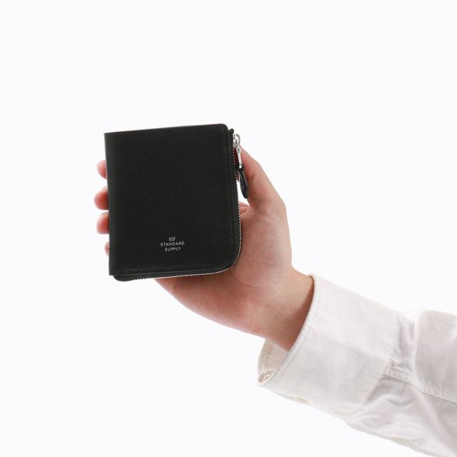 【商いもの文芸評論で＋5％】【大売り出し40%OFF】標準尺度支給 紙入れ STANDARD SUPPLY PAL HALF ZIP WALLET 二つ折り L字ジッパー 本革 御釣り入れ 日本製