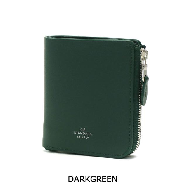 【商いもの文芸評論で＋5％】【大売り出し40%OFF】標準尺度支給 紙入れ STANDARD SUPPLY PAL HALF ZIP WALLET 二つ折り L字ジッパー 本革 御釣り入れ 日本製