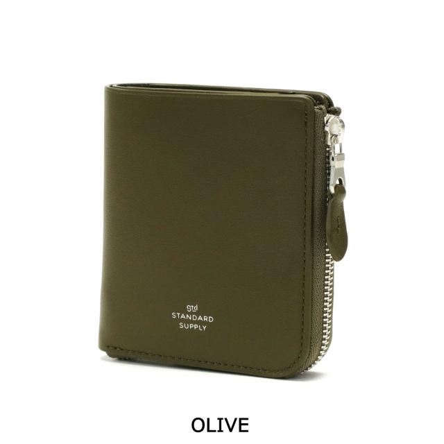 【商いもの文芸評論で＋5％】【大売り出し40%OFF】標準尺度支給 紙入れ STANDARD SUPPLY PAL HALF ZIP WALLET 二つ折り L字ジッパー 本革 御釣り入れ 日本製