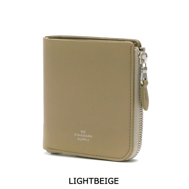 【商いもの文芸評論で＋5％】【大売り出し40%OFF】標準尺度支給 紙入れ STANDARD SUPPLY PAL HALF ZIP WALLET 二つ折り L字ジッパー 本革 御釣り入れ 日本製