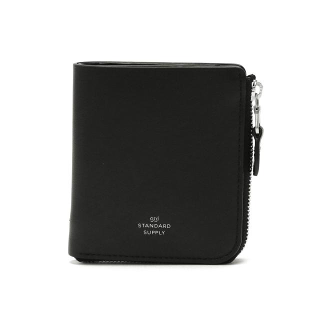 【商いもの文芸評論で＋5％】【大売り出し40%OFF】標準尺度支給 紙入れ STANDARD SUPPLY PAL HALF ZIP WALLET 二つ折り L字ジッパー 本革 御釣り入れ 日本製