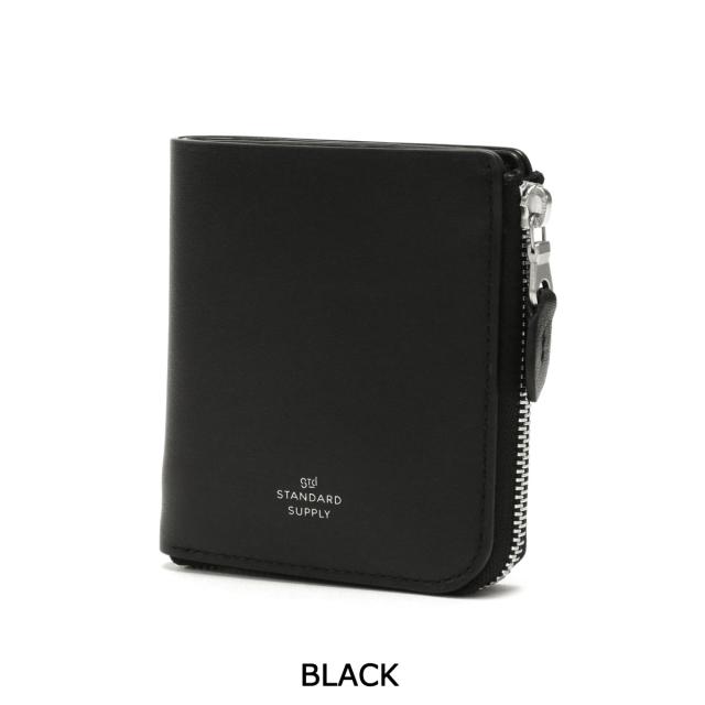 【商いもの文芸評論で＋5％】【大売り出し40%OFF】標準尺度支給 紙入れ STANDARD SUPPLY PAL HALF ZIP WALLET 二つ折り L字ジッパー 本革 御釣り入れ 日本製