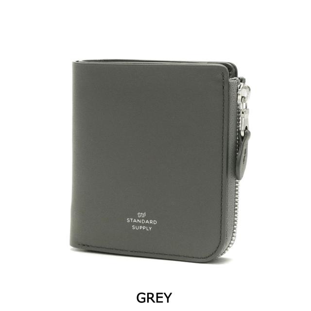 【商いもの文芸評論で＋5％】【大売り出し40%OFF】標準尺度支給 紙入れ STANDARD SUPPLY PAL HALF ZIP WALLET 二つ折り L字ジッパー 本革 御釣り入れ 日本製
