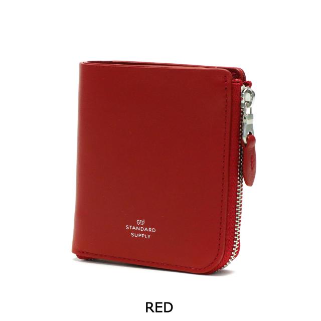 【商いもの文芸評論で＋5％】【大売り出し40%OFF】標準尺度支給 紙入れ STANDARD SUPPLY PAL HALF ZIP WALLET 二つ折り L字ジッパー 本革 御釣り入れ 日本製