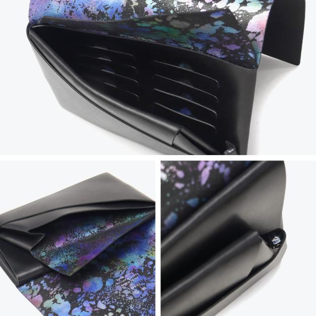 【商品レビューで＋5％】所作 財布 メンズ レディース Shosa 長財布 ブランド 本革 レザー 革 薄い ロングウォレット おしゃれ コンパクト 軽い カード入れ 日本製 オーロラ Aurora ロングウォレット_5