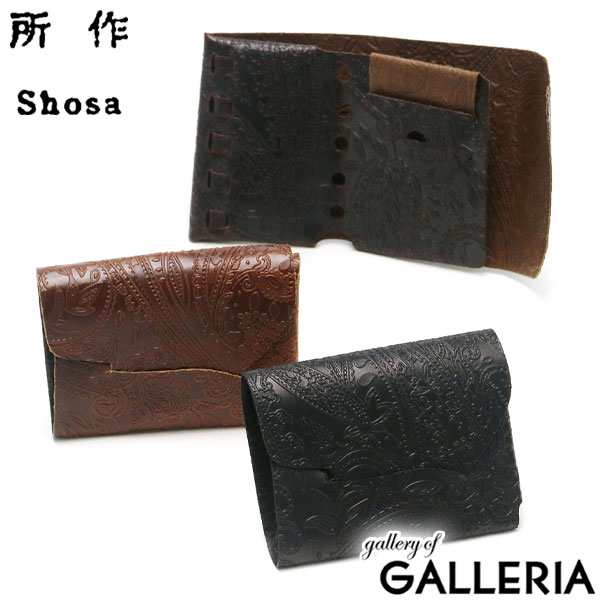 【商品レビューで+5%】所作 財布 Shosa ショサ cp2.5 cp 三つ折り財布 コンパクト 本革 小銭入れ 小さめ 日本製 メンズ レディースの通販は