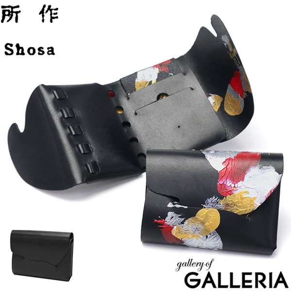 【商品レビューで＋5％】所作 財布 メンズ レディース 本革 Shosa ショサ 三つ折り財布 オシャレ ミニ 革 コンパクト スリム cp-2.5 金魚の通販は折りたたみ財布