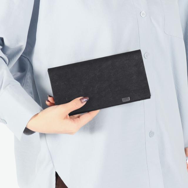 【商品レビューで＋5％】所作 長財布 メンズ レディース 薄い Shosa かぶせ ブランド 本革 革 レザー 牛革 日本製 革財布 財布 サイフ 小銭入れ 軽量 和紙 ロングウォレット_8