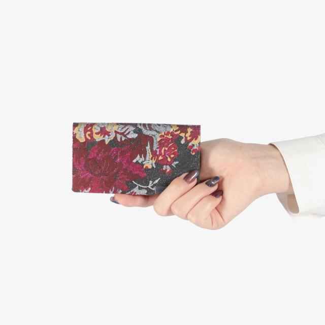 【5％OFFクーポン】【商品レビューで＋5％】所作 カードケース メンズ レディース スリム 本革 Shosa 名刺入れ ブランド 薄型 薄い 日本製 名刺 カード入れ カード 軽量 軽い レザー 花柄 経年変化 刺繍模様_8