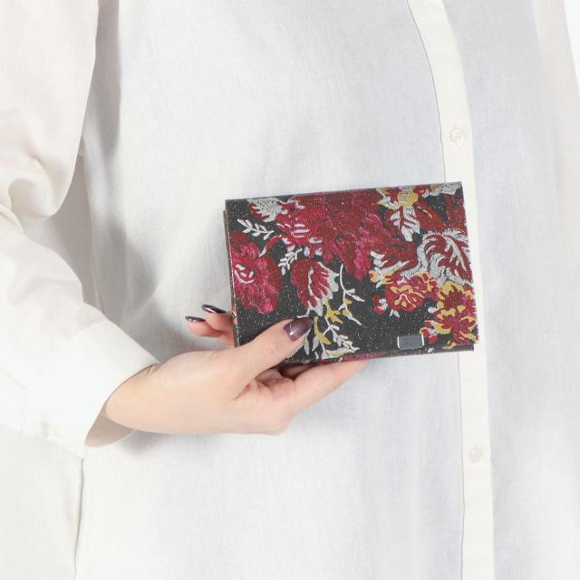 【商品レビューで＋5％】所作 財布 Shosa メンズ レディース 三つ折り 3つ折り ブランド 薄い 薄型 コンパクト 小銭入れ 折財布 ウォレット 革 日本製 刺繍模様 ショートウォレット1.0_8