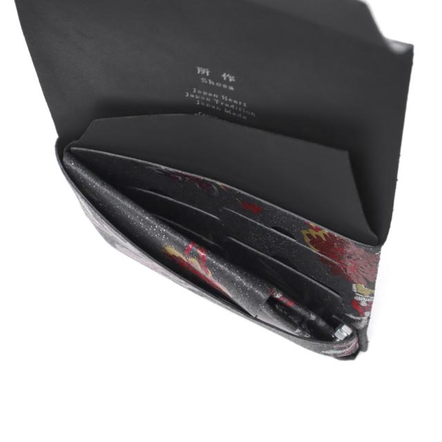 【商品レビューで＋5％】所作 財布 Shosa メンズ レディース 三つ折り 3つ折り ブランド 薄い 薄型 コンパクト 小銭入れ 折財布 ウォレット 革 日本製 刺繍模様 ショートウォレット1.0_15