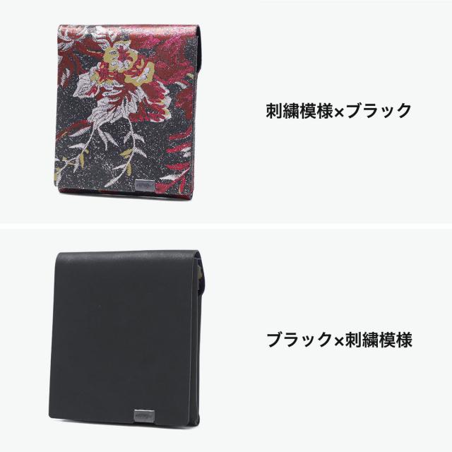【商品レビューで＋5％】所作 財布 メンズ レディース Shosa 三つ折り 3つ折り ブランド 薄い 薄型 コンパクト 小銭入れ 折財布 ウォレット 革 日本製 刺繍模様 ショートウォレット2.0_7