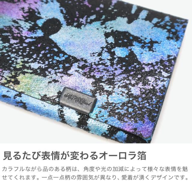 【5％OFFクーポン】【商品レビューで＋5％】所作 カードケース メンズ レディース 本革 薄型 Shosa 革 レザー スリム スマート コンパクト 名刺入れ ブランド 日本製 ギフト プレゼント 上品 個性的 柄 Aurora_2