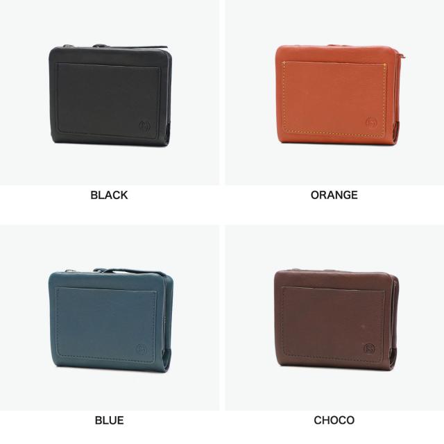最大30%還元★4/13限定｜【5％OFFクーポン】【商品レビューで＋5％】ソラチナ 二つ折り財布 ブランド 軽量 SOLATINA 財布 本革 レザー 札 カード入れ 小銭入れ FUKURO series 袋縫いコンパクトウォレット SW-60102