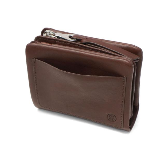 最大30%還元★4/13限定｜【5％OFFクーポン】【商品レビューで＋5％】ソラチナ 二つ折り財布 ブランド 軽量 SOLATINA 財布 本革 レザー 札 カード入れ 小銭入れ FUKURO series 袋縫いコンパクトウォレット SW-60102