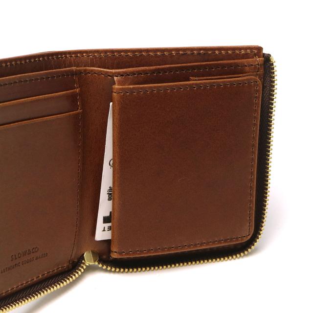 【商品レビューで＋5％】スロウ 二つ折り財布 本革 革 レザー SLOW 財布 ブランド 二つ折り 小銭入れあり ミニ 小さめ 日本製 SO882P_16