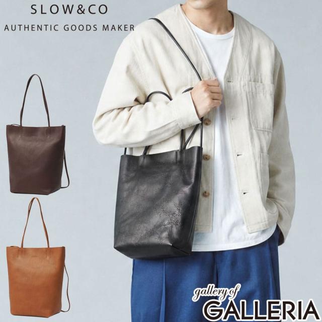 最大30%還元★8/3限定｜【商品レビューで＋5％】SLOW トートバッグ メンズ レディース 小さめ おしゃれ スロウ バッグ トート 軽量 通勤 ブランド 2WAY 縦型 本革 肩掛け Cb 858S53R 23,287円