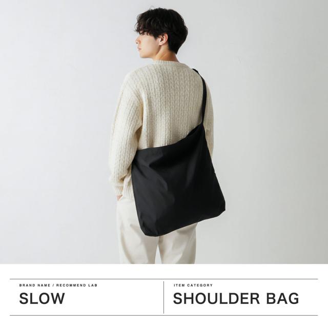 【商いもの文芸評論で＋5％】SLOW ショルダーバッグ メンズ レディース 薄のろい 大きめ A4 A3 軽さ トートバッグ 日本製 Packer 2way Shoulder Bag L 586S138P