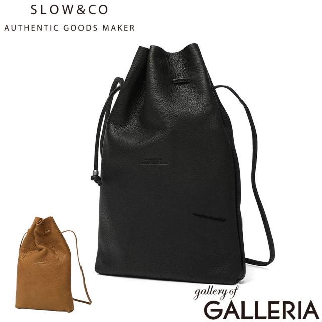 最大30%還元★6/13限定｜【商品レビューで＋5％】SLOW ショルダーバッグ メンズ レディース ブランド 斜めがけバッグ スロウ 日本製 Deer 2Way Draw String Shoulder Bag 858S95S