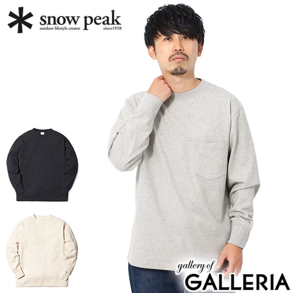 【商品レビューで＋5％】スノーピーク Tシャツ メンズ レディース 長袖 無地  peak ブランド ワンポイント Recycled Cotton L/S T shirt SW-25AU019