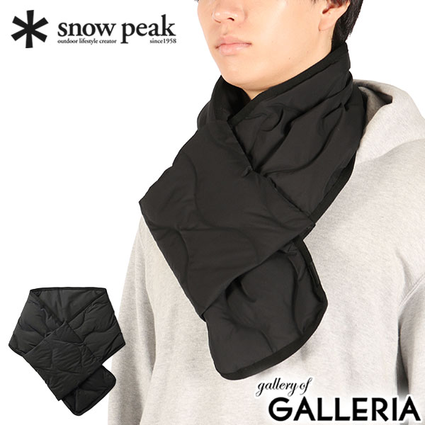 【商品レビューで＋5％】スノーピーク マフラー  peak ブランド 冬 秋 薄手 暖かい 無地 ダウンマフラー 洗濯可 Seamless Quilted Down Stole