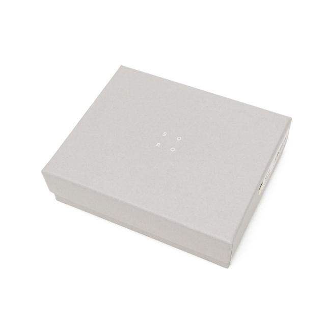 【商品レビューで＋5％】ソポ 二つ折り財布 メンズ レディース box型小銭入れ ブランド ファスナー SOPO 財布 ミニ財布 本革 日本製 ROUND ZIP PURSE-DEG SO38_19